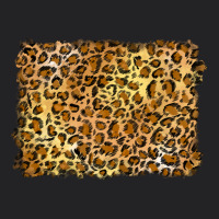 Handdrawn Leopard Pattern Yellow Vintage Tee | Teevron