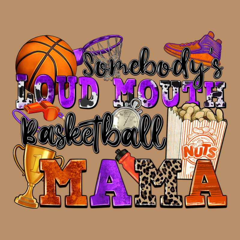 Somebody's Loud Mouth Basketball Mama Vintage Hoodie by Zillion Design Studio | Teevron