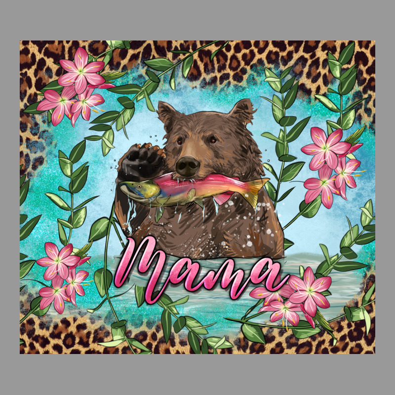 Mama Bear Haunting Fish Floral Vintage Hoodie by RanaPortraitStore | Teevron