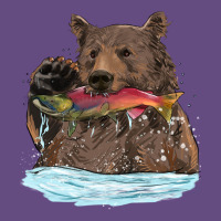 Mama Bear Haunting Fish Vintage Hoodie | Teevron