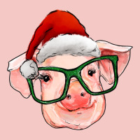Christmas Pig With Santa Claus Hat Urban Heavy Tee | Teevron