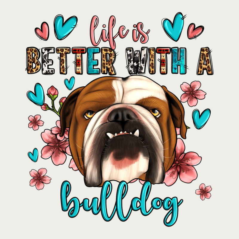 Life Is Better With A Bulldog Zipper Hoodie by Jasminsmagicworld | Teevron