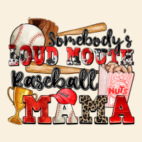 Somebody's Loud Mouth Baseball Mama Vintage Hoodie | Teevron