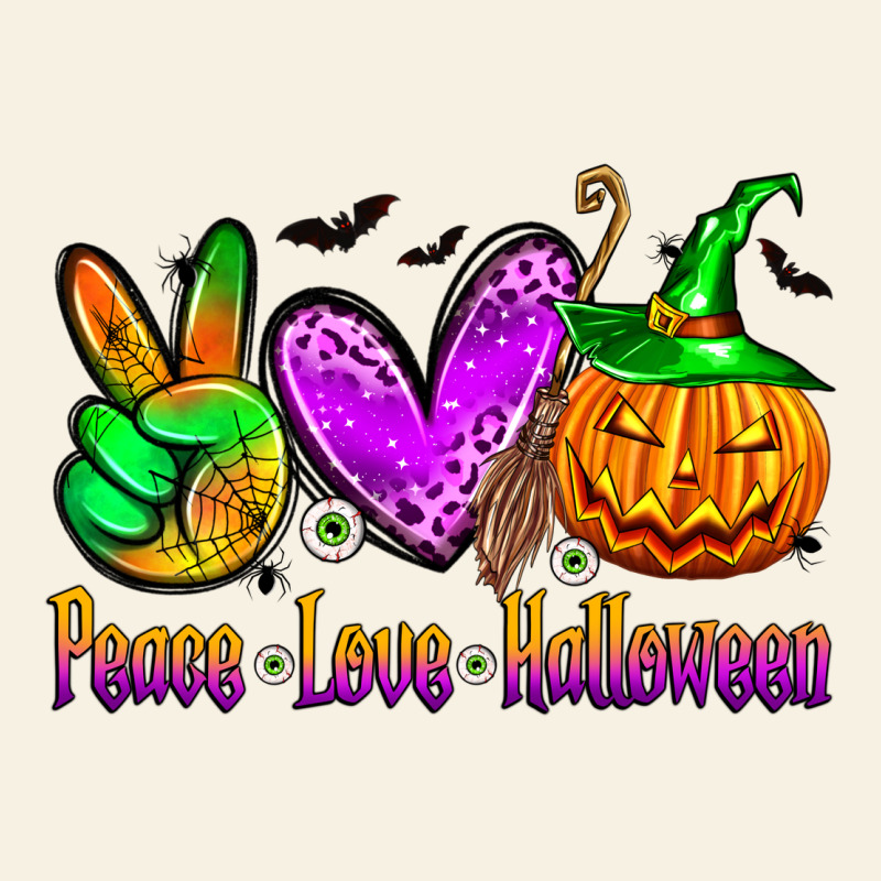 Peace Love Halloween Vintage Tee by Zillion Design Studio | Teevron
