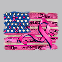 American Flag And  Cancer Ribbon Pattern Long Sleeve Tee | Teevron