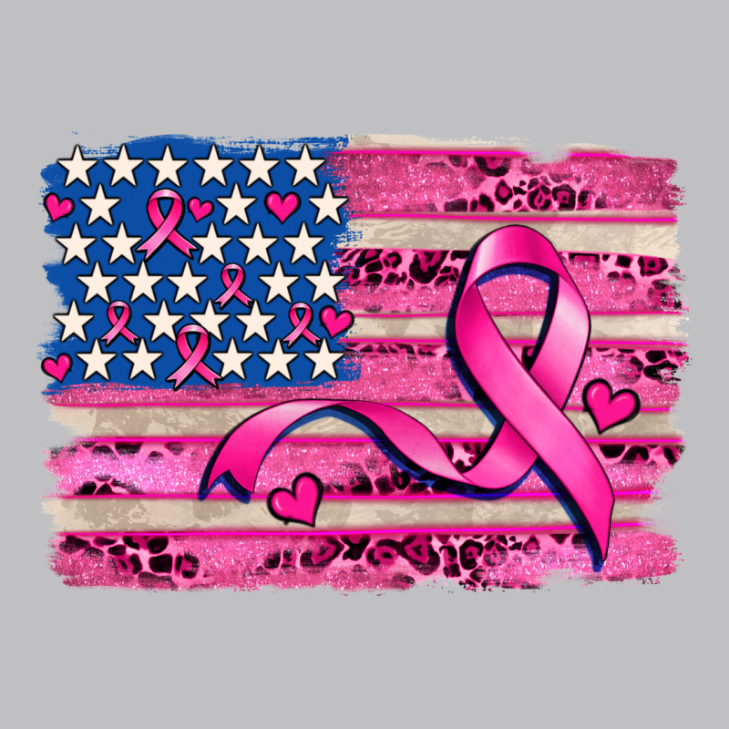 American Flag And  Cancer Ribbon Pattern Long Sleeve Tee by AdoDesignShop | Teevron