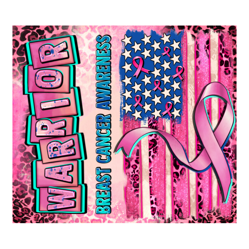Warrior Breast Cancer And American Flag Long Sleeve Tee by AdoDesignShop | Teevron
