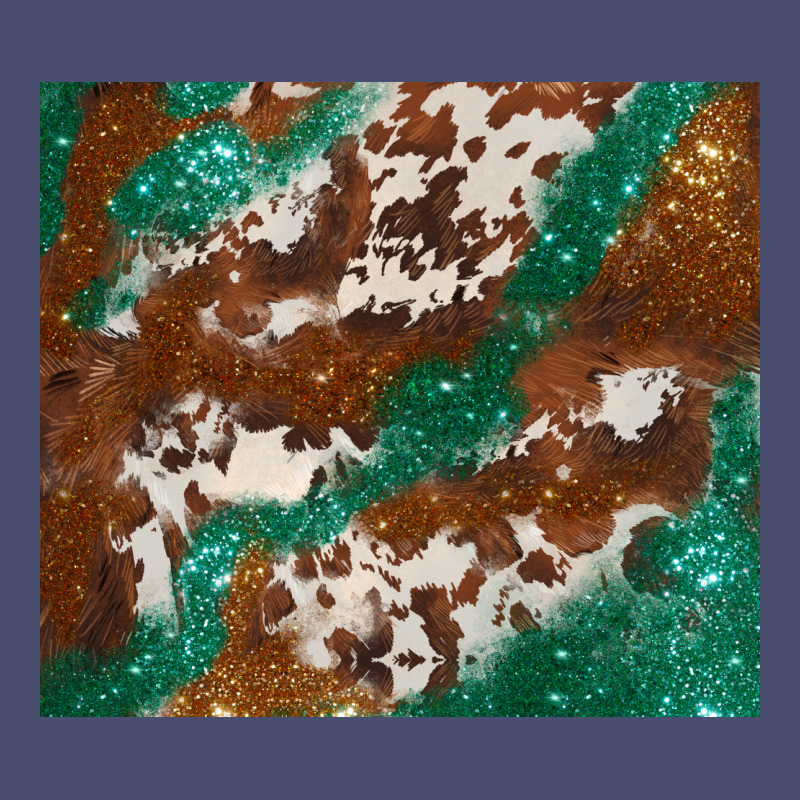 Brown Cowhide Glitter Vintage Tee by BarkalooDesign | Teevron