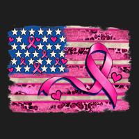 American Flag And  Cancer Ribbon Pattern Classic Tee | Teevron