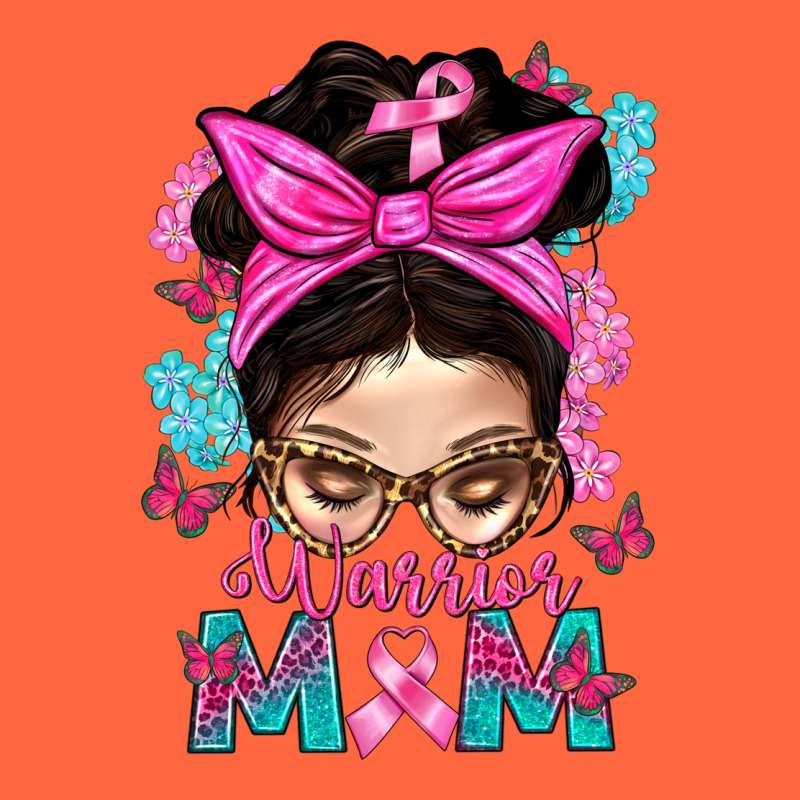 Warrior Mom Messy Bun With Flowers Premium Hoodie by BundleAndBundleShop | Teevron
