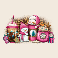 Pink Christmas Winter Snowman Coffee Zipper Hoodie | Teevron