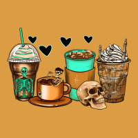 Skeleton Coffee Cups Urban Heavy Tee | Teevron
