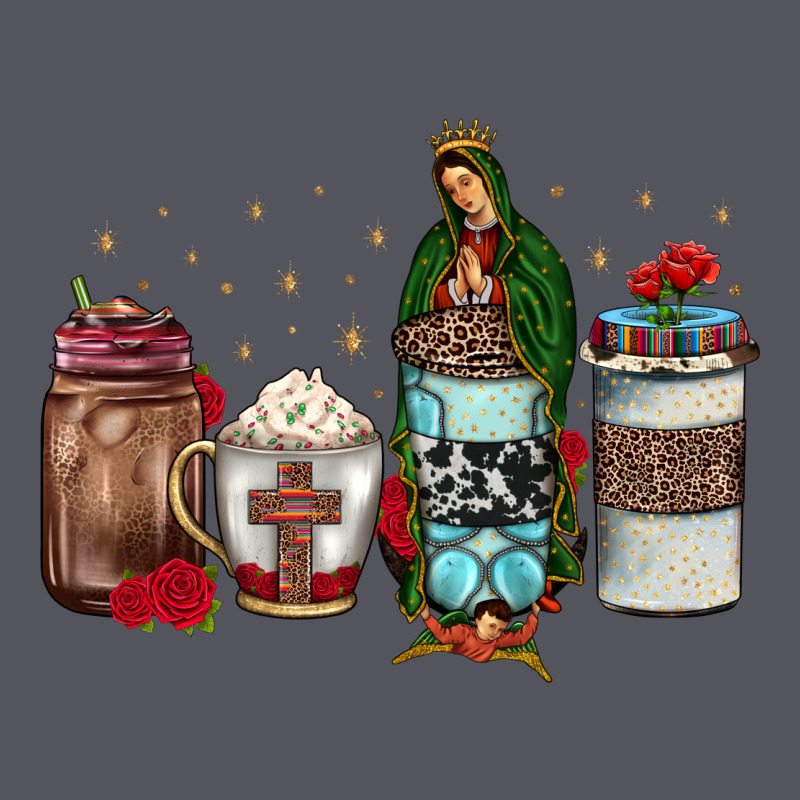Our Lady Of Guadalupe Coffee Vintage Hoodie by JahusDesignShop | Teevron