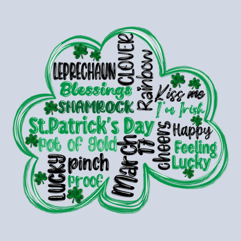 St Patricks Day Shamrock Typography Premium Sweatshirt by MaliasSmallBusiness | Teevron