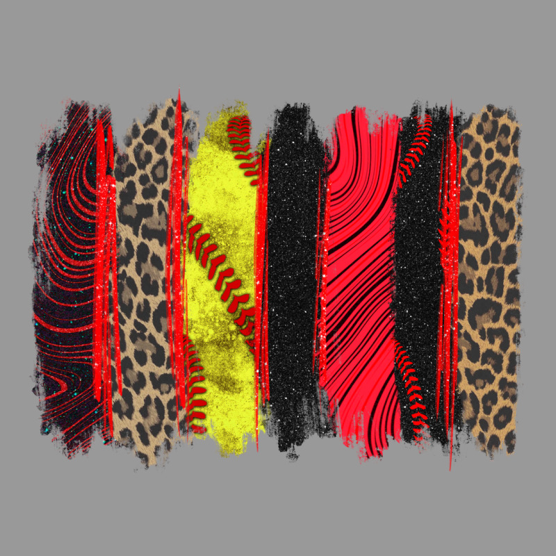 Softball Brushstroke Vintage Hoodie by Zillion Design Studio | Teevron