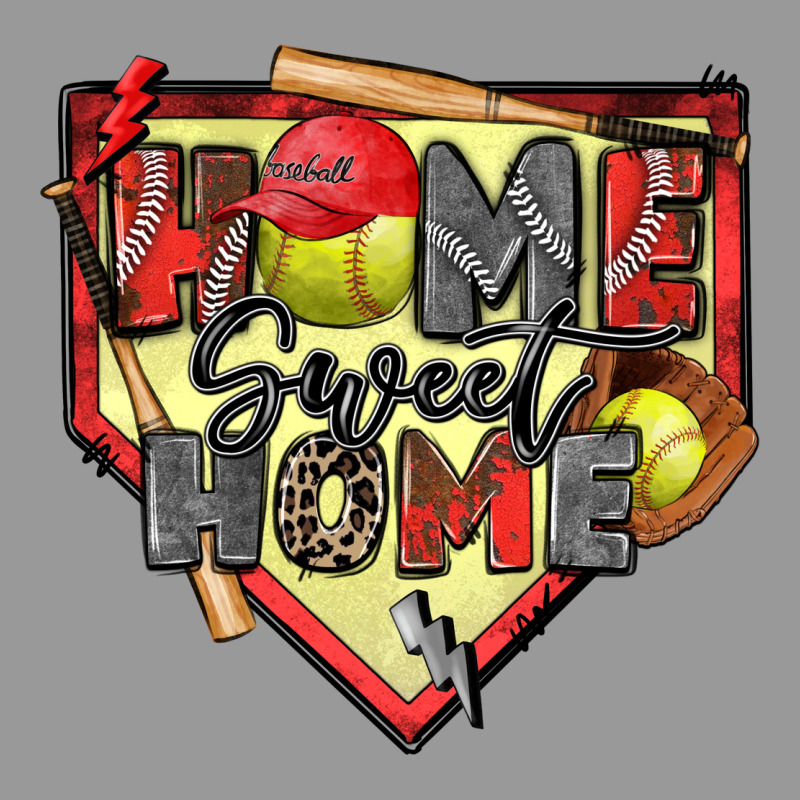 Home Sweet Home Softball Vintage Hoodie by Zillion Design Studio | Teevron