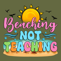 Beaching Not Teaching Black Back Long Sleeve Tee | Teevron