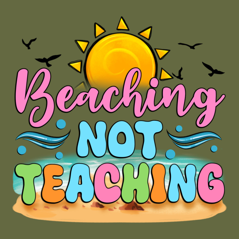 Beaching Not Teaching Black Back Long Sleeve Tee by JahusDesignShop | Teevron
