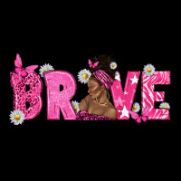 Breast Cancer Brave With Afro Woman Urban Heavy Tee | Teevron