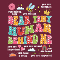 Customized Teacher Dear Tiny Human Behind Me Back Long Sleeve Tee | Teevron