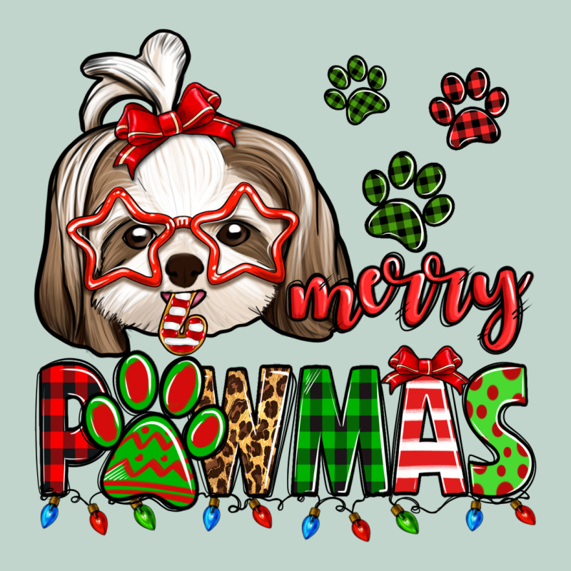 Merry Pawmas Christmas Shih Tzu Zipper Hoodie by Jasminsmagicworld | Teevron