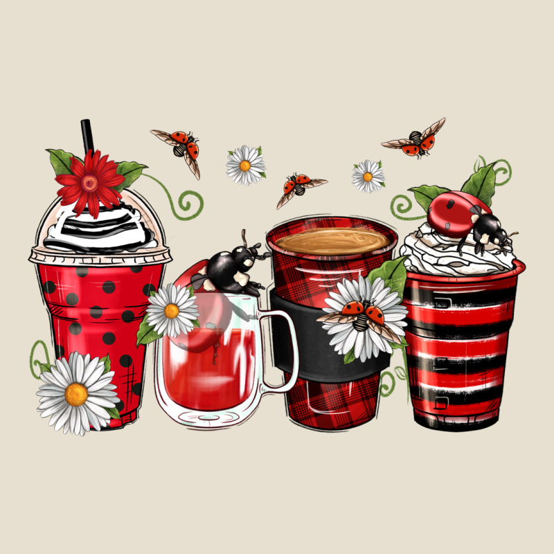 Ladybug Coffee Cups Urban Heavy Tee by Zillion Design Studio | Teevron
