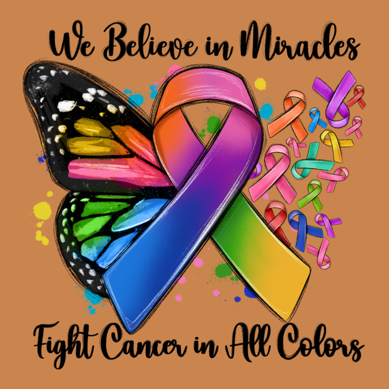 We Believe In Miracles Fight Cancer In All Colors Heavyweight Hoodie by MaliasSmallBusiness | Teevron