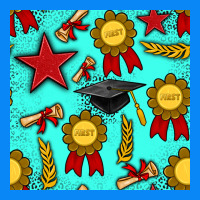 Graduation Seamless Pattern Zipper Hoodie | Teevron