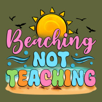 Beaching Not Teaching Black Back Classic Tee | Teevron