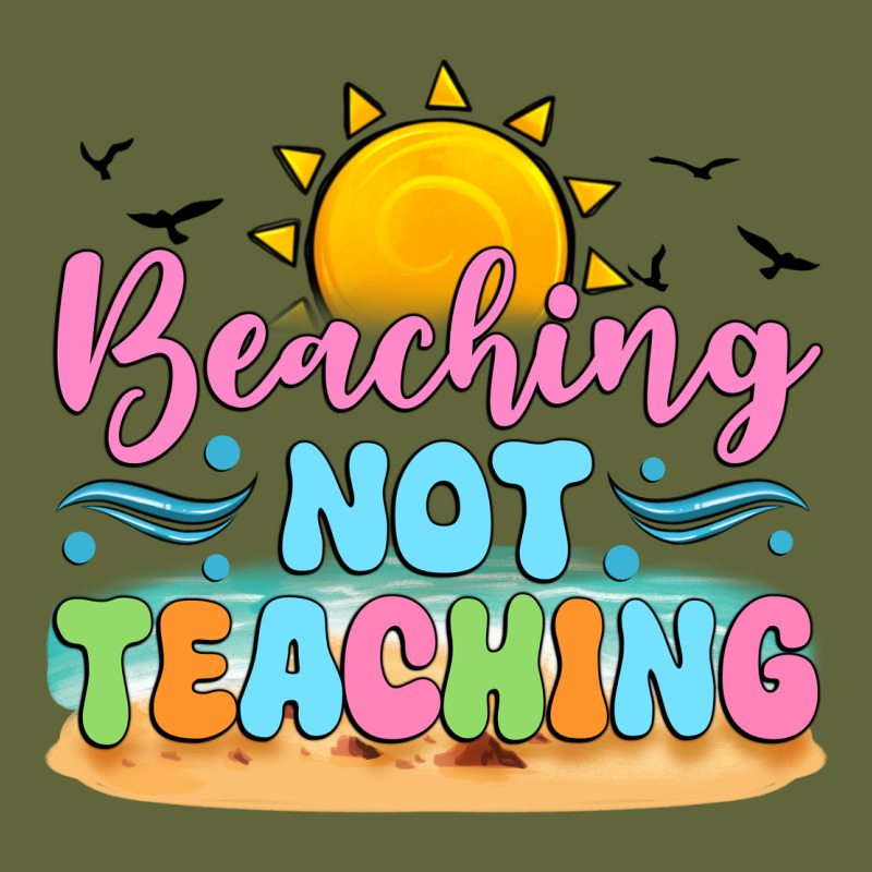 Beaching Not Teaching Black Back Classic Tee by JahusDesignShop | Teevron