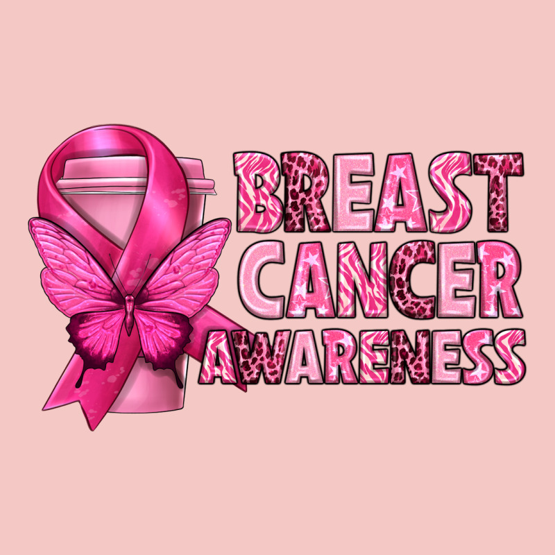 Breast Cancer Awareness With Coffee Cup Urban Heavy Tee by texasbilliewilder | Teevron