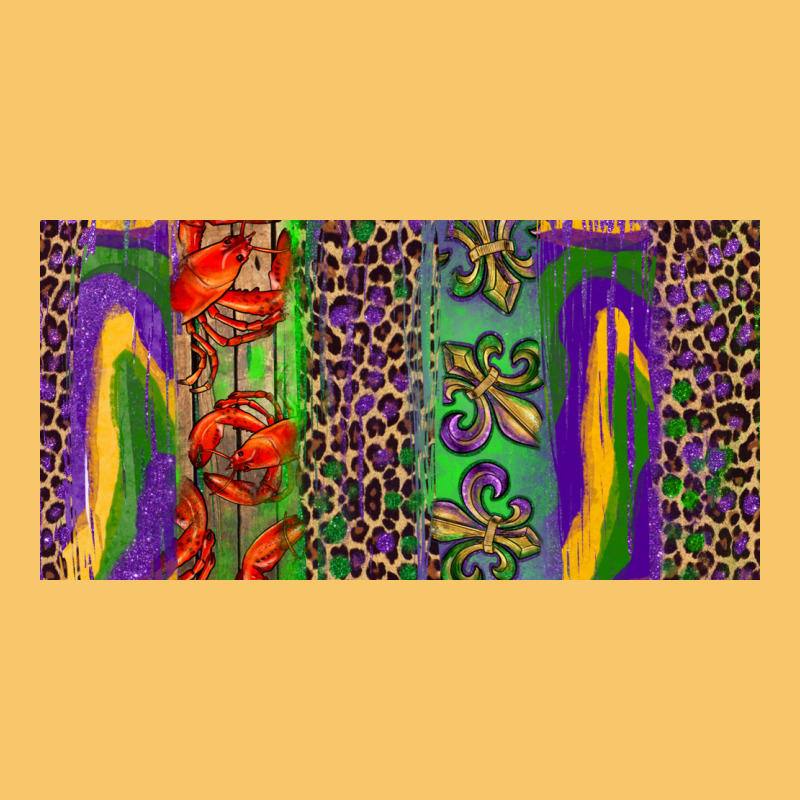 Mardi Gras Brushstrokes Crawfish Fleur De Lis Vintage Hoodie by RanaPortraitStore | Teevron