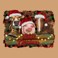 Merry Christmas Farm Animals Vintage Tee | Teevron