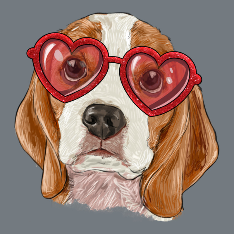 Beagle With Love Glasses Heavyweight Sweatshirt by RanaPortraitStore | Teevron