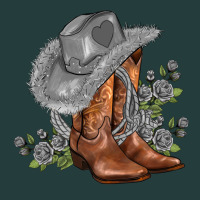 Gray Cowgirl And Roses Classic Tee | Teevron