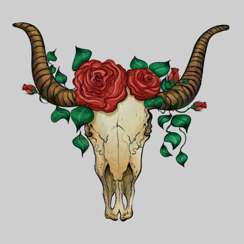 Bull Skull With Roses Premium Tee by Artiststas | Teevron