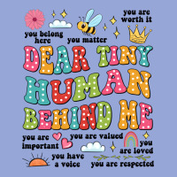 Customized Teacher Dear Tiny Human Behind Me Back Classic Tee | Teevron