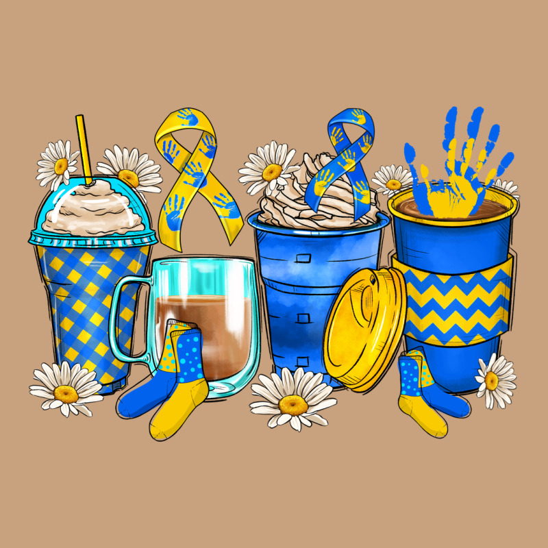 Down Syndrome Coffee Cups Vintage Tee by Zillion Design Studio | Teevron