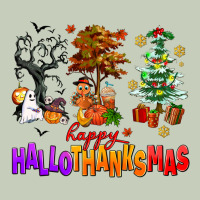 Happy Hallothanksmas Trees Long Sleeve Tee | Teevron
