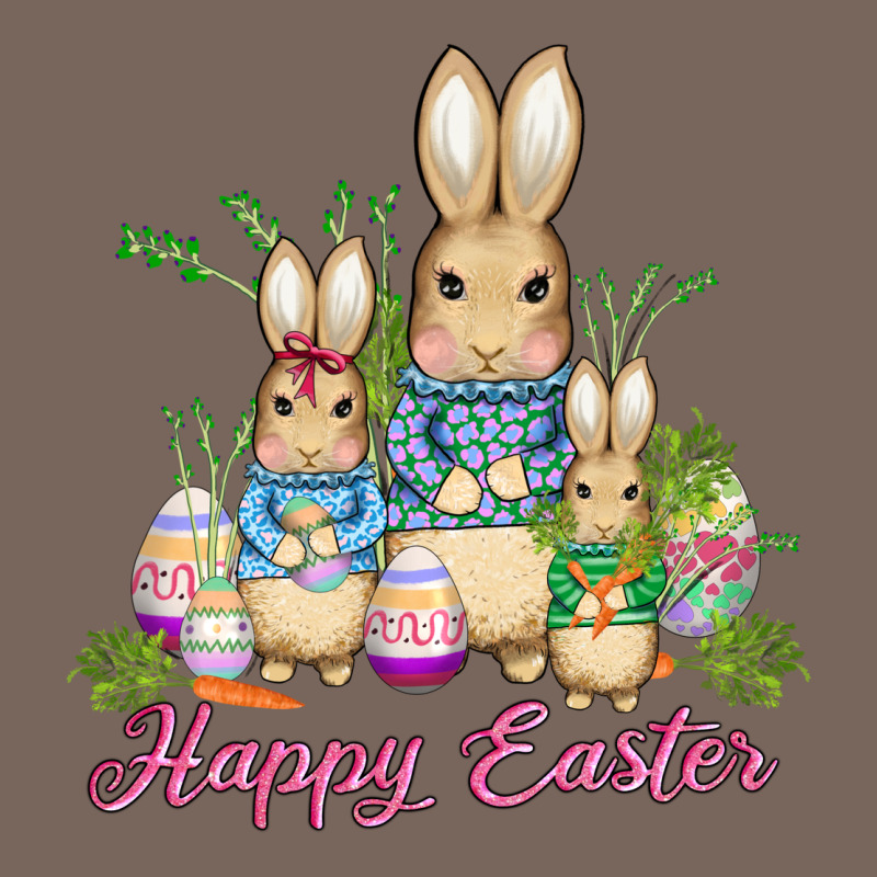 Easter Bunny Family Wıth Carrots And Eggs Premium Hoodie by AdoDesignShop | Teevron