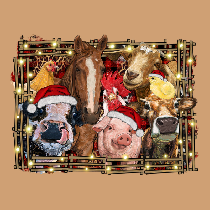 Christmas Farm Animals Vintage Tee by RanaPortraitStore | Teevron