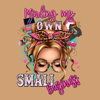 Minding My Own Small Business Blonde Messy Bun Vintage Tee | Teevron