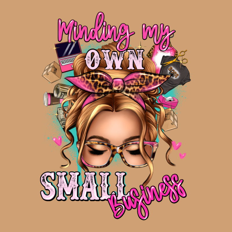 Minding My Own Small Business Blonde Messy Bun Vintage Tee by texasbilliewilder | Teevron