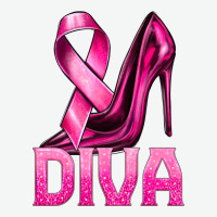 Breast Cancer Diva Ribbon And Heels Urban Heavy Tee | Teevron