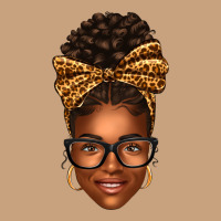 Afro Woman Messy Bun Vintage Tee | Teevron