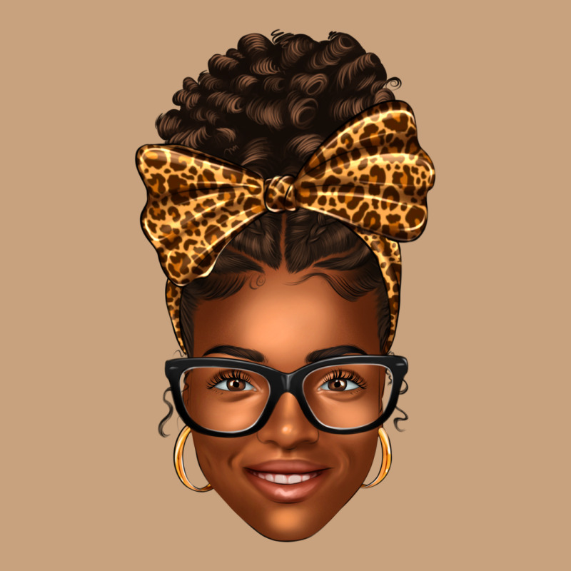 Afro Woman Messy Bun Vintage Tee by texasbilliewilder | Teevron