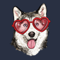 Husky With Love Glasses Heavyweight Sweatshirt | Teevron