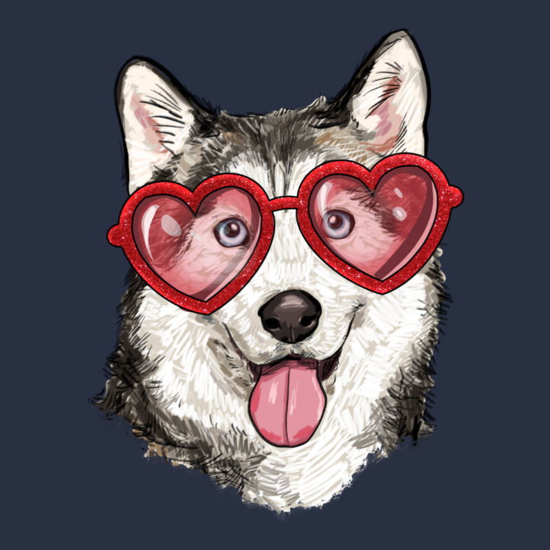 Husky With Love Glasses Heavyweight Sweatshirt by RanaPortraitStore | Teevron