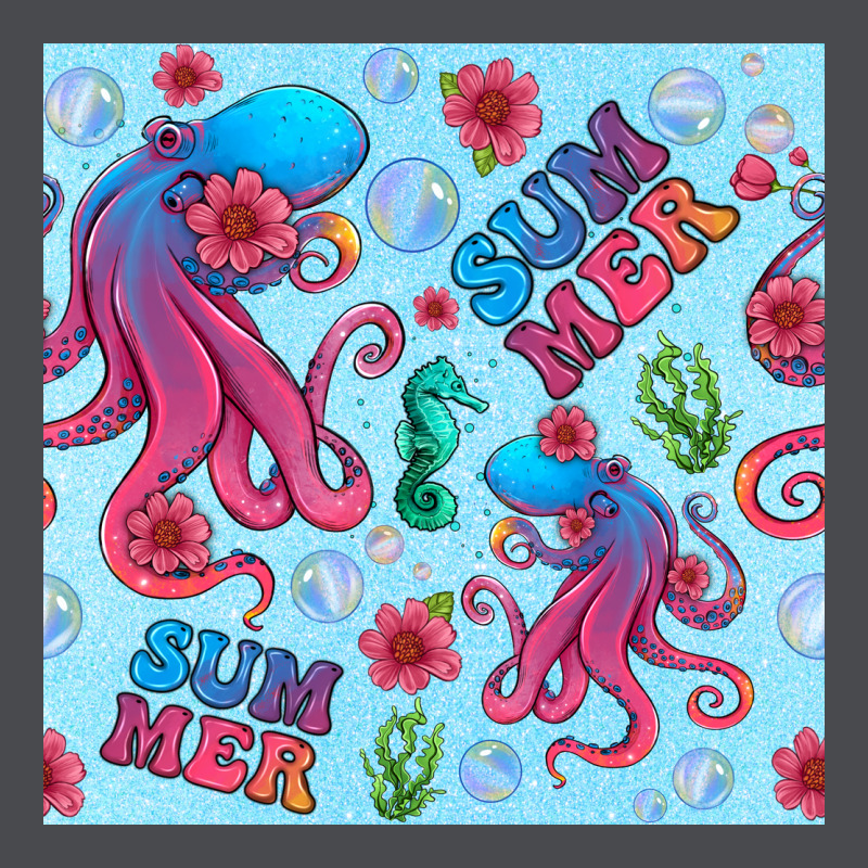 Summer And Octopus Seamless Pattern Zipper Hoodie by BundleAndBundleShop | Teevron