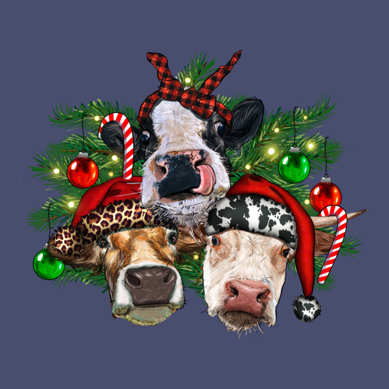 Christmas Cows With Tree Vintage Tee by RanaPortraitStore | Teevron